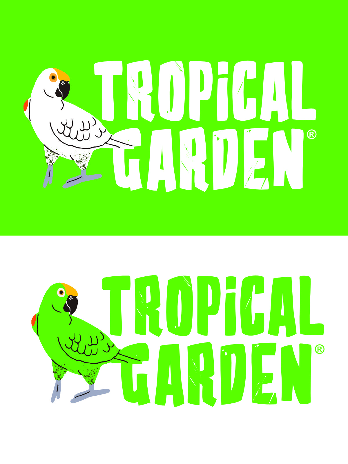 treopical garden logo kujundus big